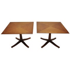Retro Pair of Mid Century End Tables by Drexel Furniture