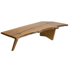 Slab Coffee Table In The Manner Of Nakashima