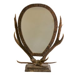  French Oval Standing Mirror