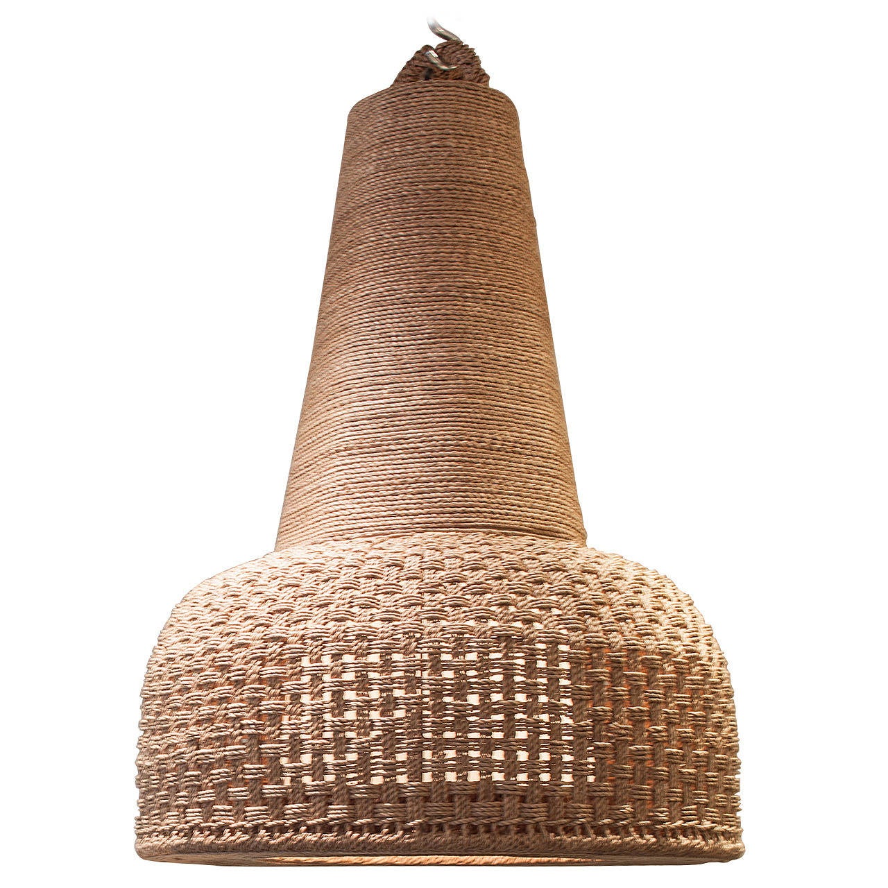 Large Scale French Rope Pendant at 1stDibs