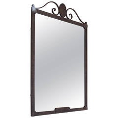 Antique French Forged Metal Mirror