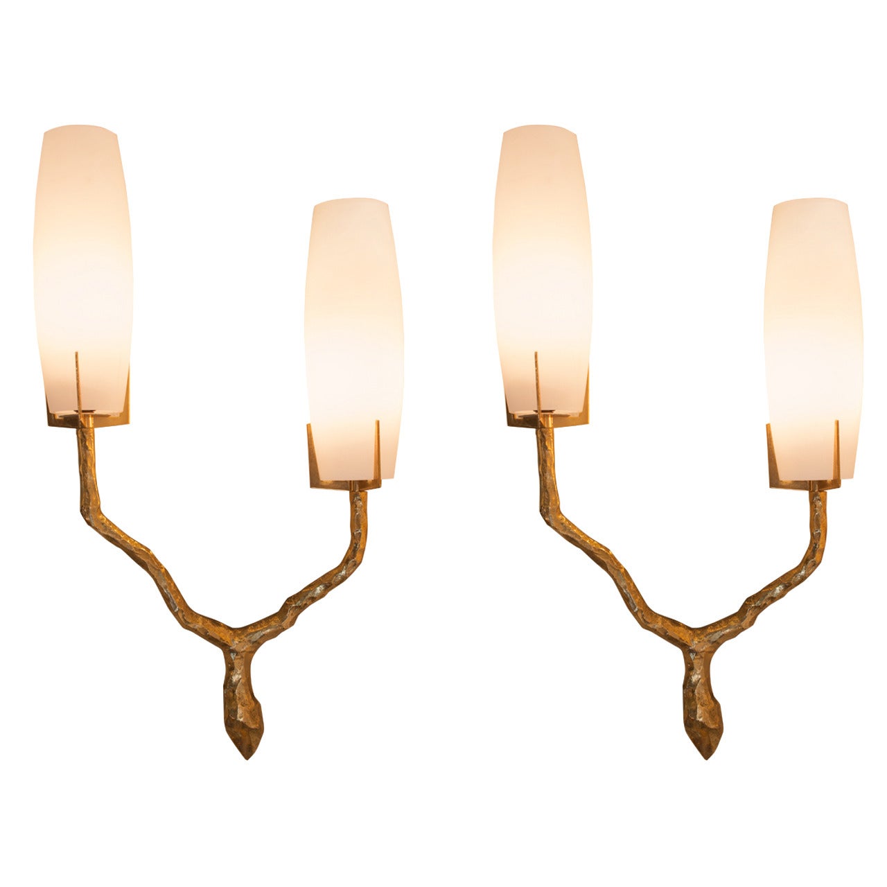 Pair of Wall Lights by Maison Arlus