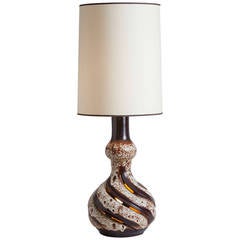 French Ceramic Table Lamp from Vallauris 6