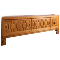 Oak Sideboard by Guillerme et Chambron