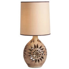 French Ceramic Table Lamp