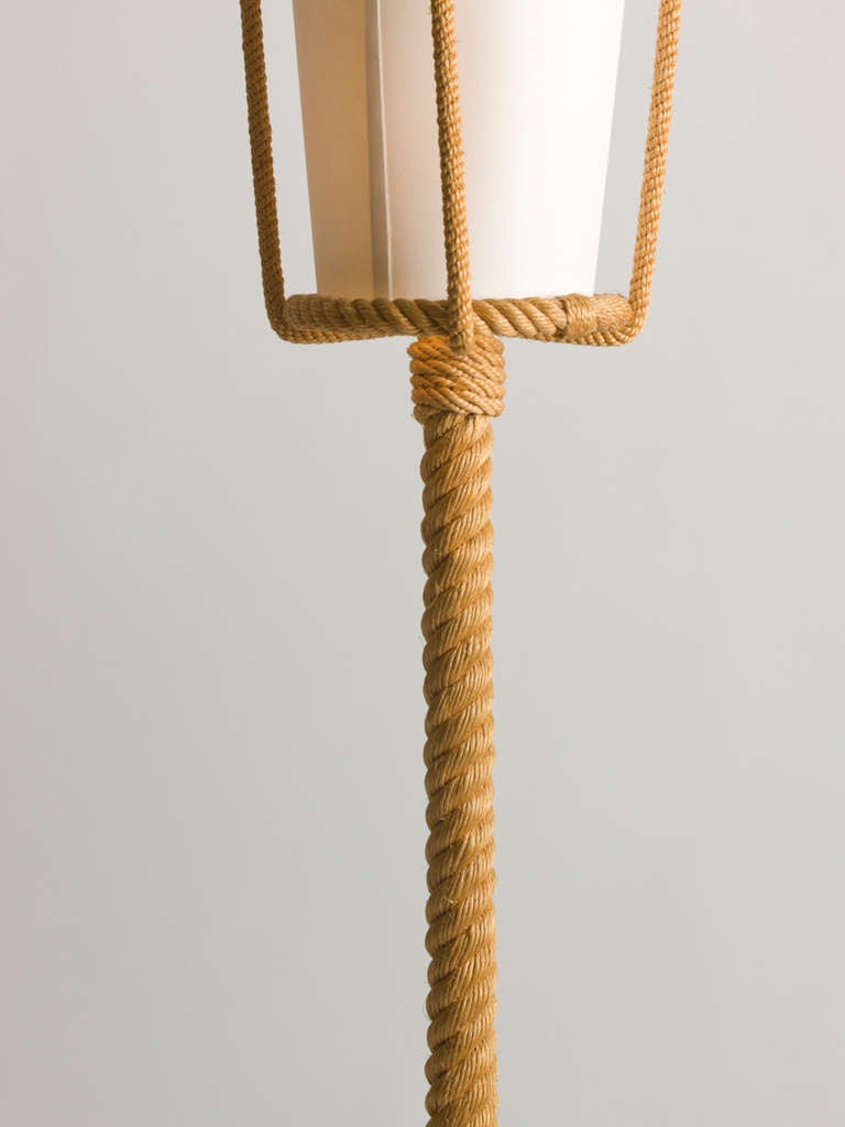 French Rope Floor Lamp In Excellent Condition In Aspen, CO