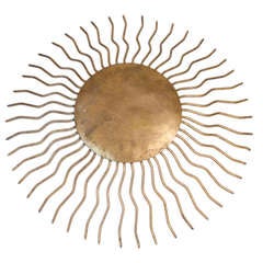French Gilt Sunburst Sconce