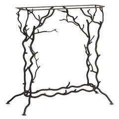 French Forged Metal Console