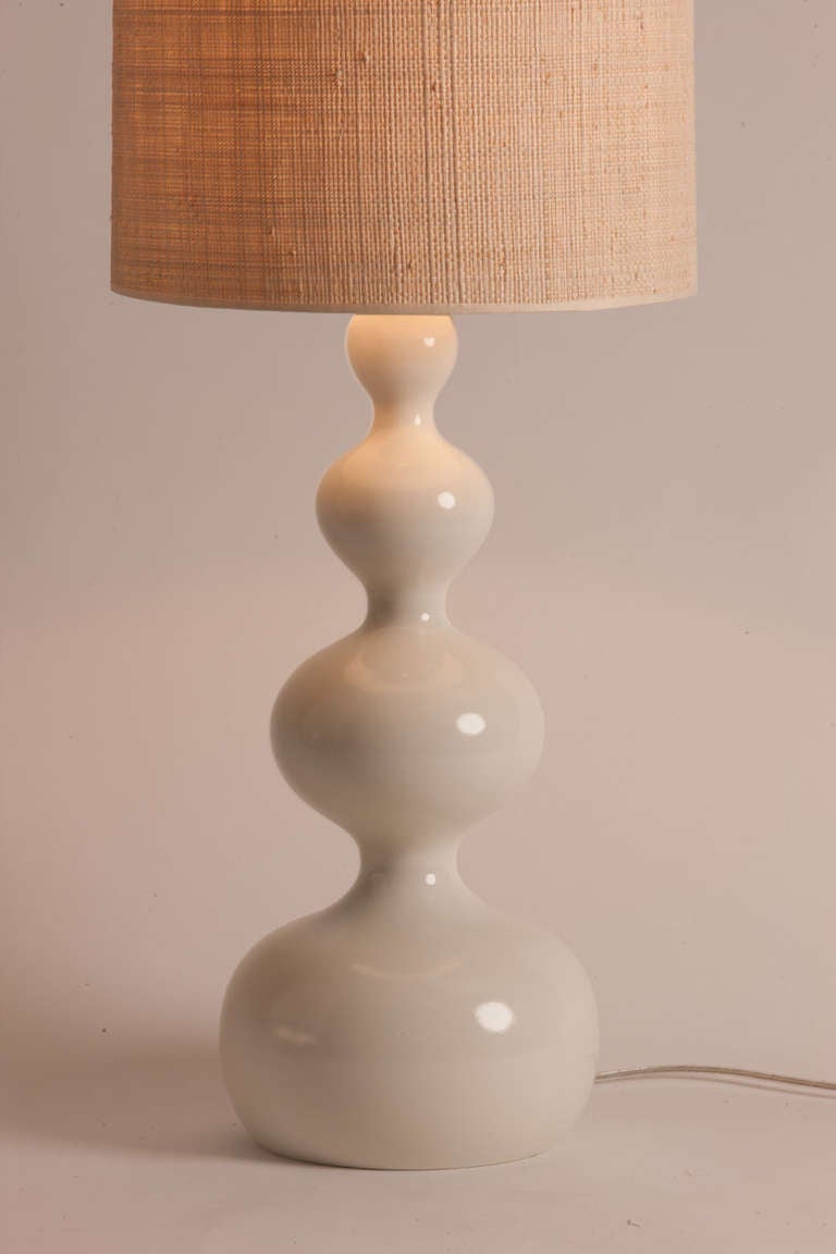 French Lacquered Wood Lamp In Excellent Condition In Aspen, CO