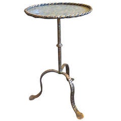 French Iron and Gilt Martini Table