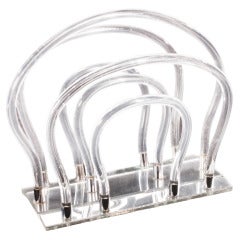 Dorothy Thorpe Lucite Magazine Rack