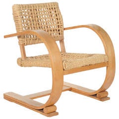 Bentwood Arm Chair By Audoux Minet