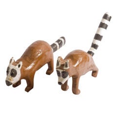 Pair of Raccoons by Minnie Atkins