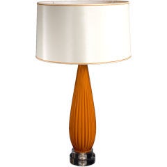 Murano Lamp in Orange