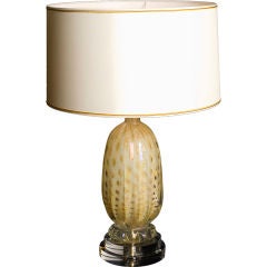 Vintage Umber Murano Lamp