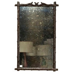 Forged Metal Mirror with Branch Design