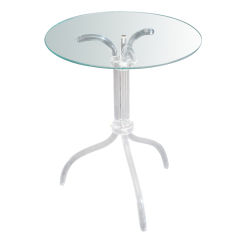 Luctie and Glass Side Table