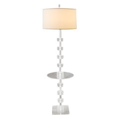 Lucite and Chrome Floor Lamp