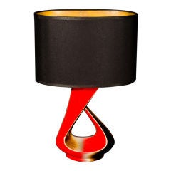 Petite Free Form Ceramic Lamp from Vallauris