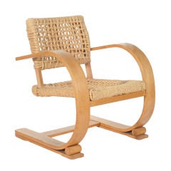 French Audoux-Minet Bentwood Vibo Arm Chair