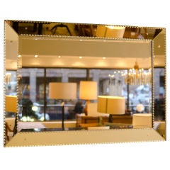 French Bevelled Mirror with Scallop Detail