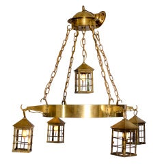Bronze Lantern Chandelier