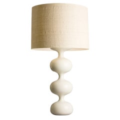 Monumental French Ceramic Lamp