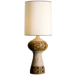 Stamped Rafael Accolay Lamp in Cream Stamped Rafael Accolay Lamp in Cream