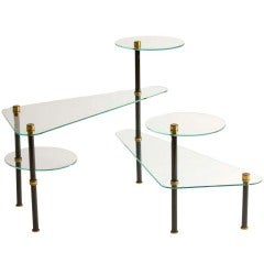 French Five Level Cocktail Table
