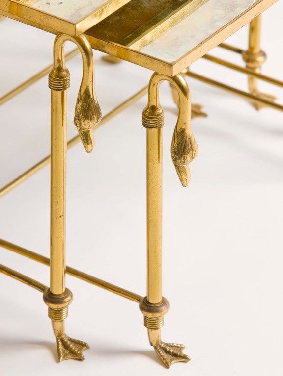 Set of Three "Canard" Nesting Tables