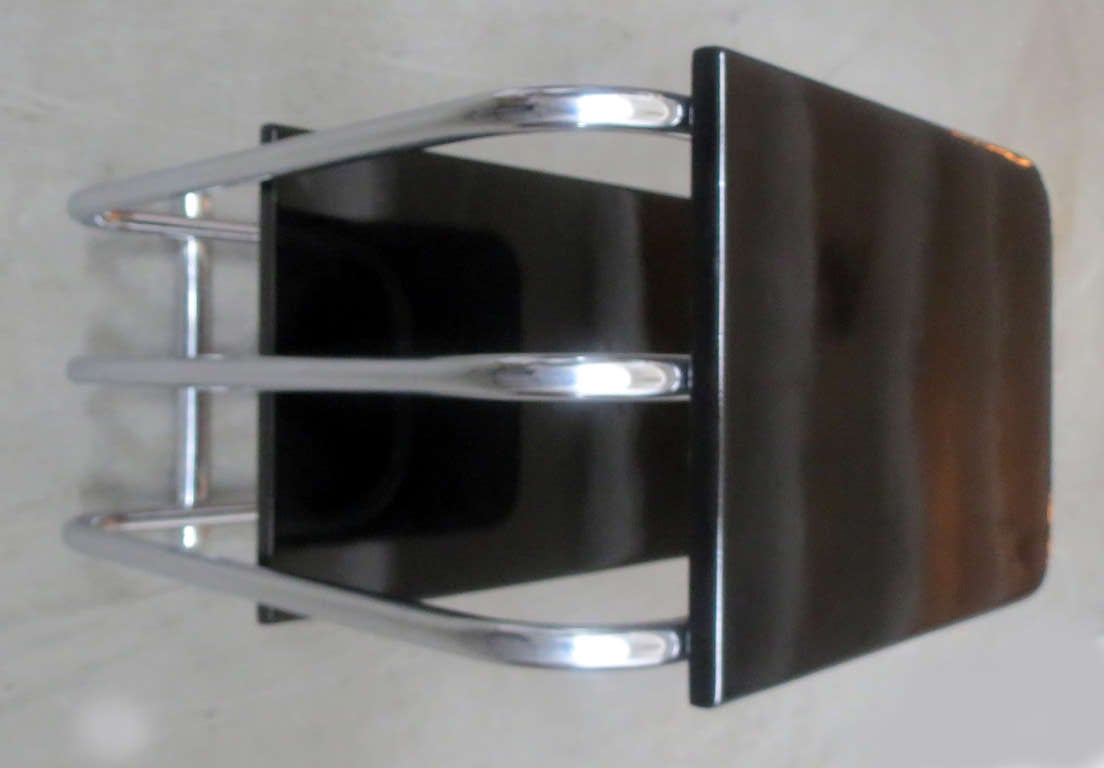 20th Century Pair Alfons Bach American Art Deco Streamline End Tables For Sale