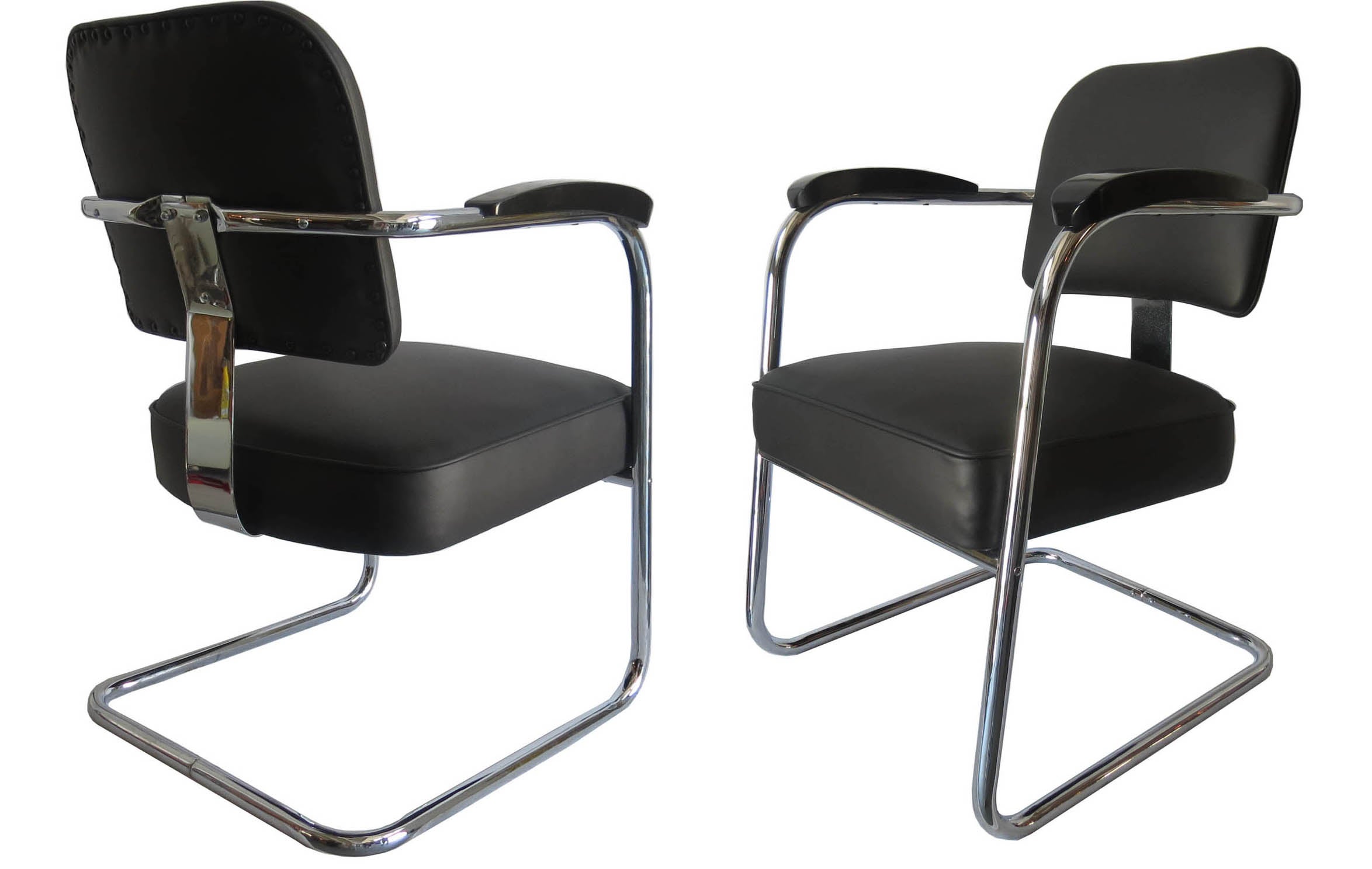Pair of Chairs by Salvatore Bevelacqua for McKay For Sale