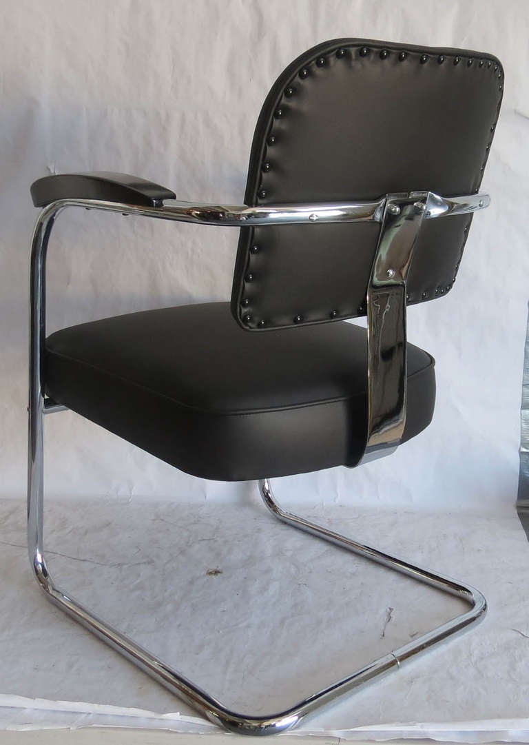 Art Deco Pair of Chairs by Salvatore Bevelacqua for McKay For Sale
