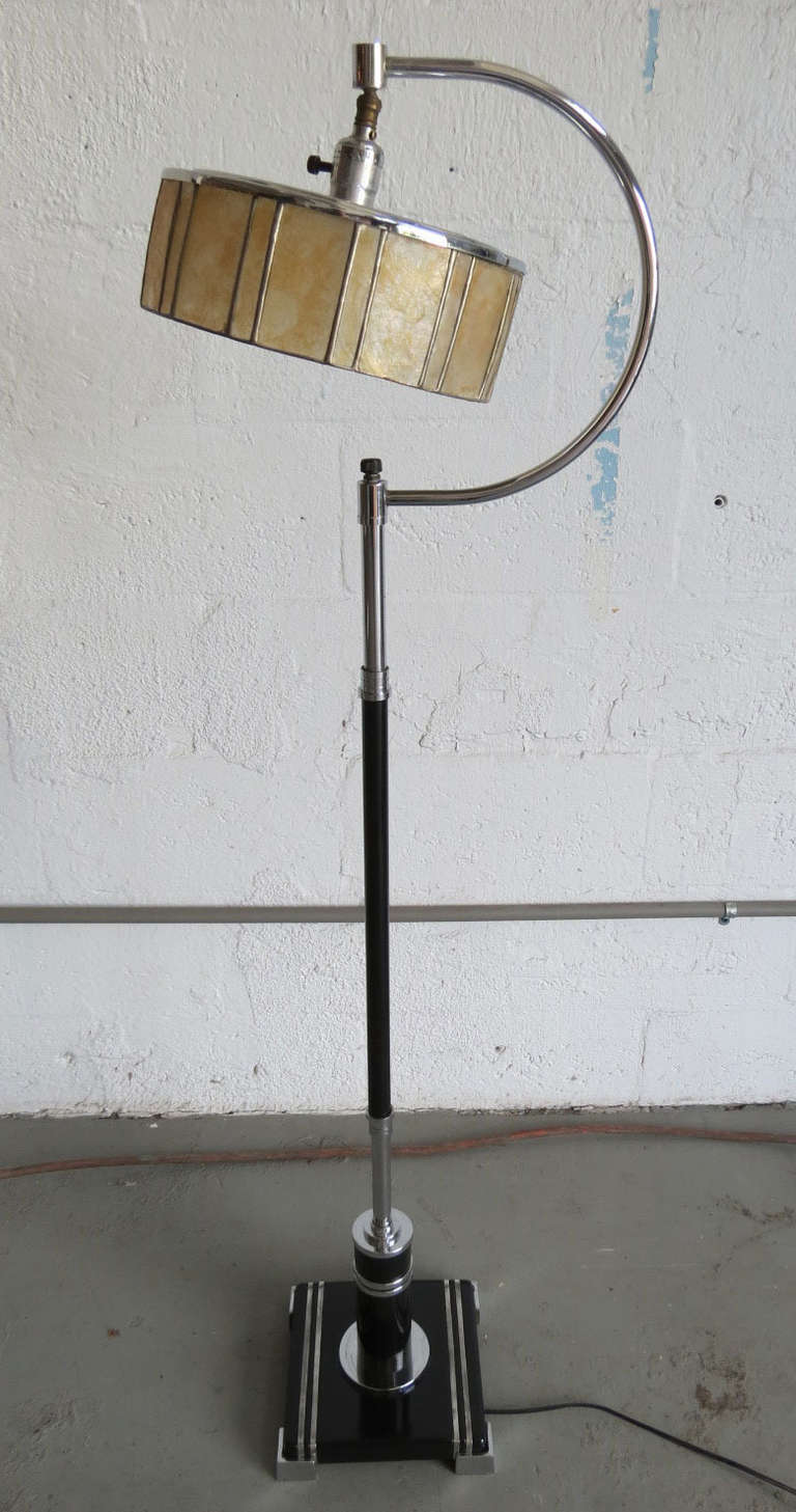 A few months ago we sold two floor lamps noting that there were no markings on them. We now have another reading lamp and it is marked...twice. The base is marked “J.L. Stuart Mfg. Co. SF” (San Francisco). The shade is marked “Sandel Manufacturing,