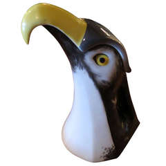 A Very Patriotic French Art Deco Eagle Pitcher by Edouard Marcel Sandoz