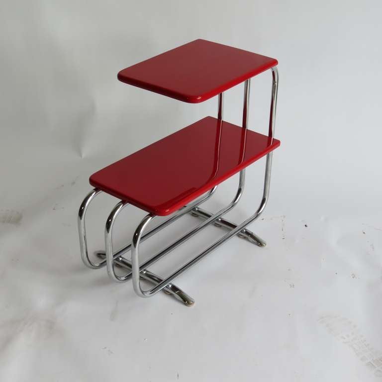 Alfons Bach American Art Deco Side Table In Excellent Condition In Coral Gables, FL