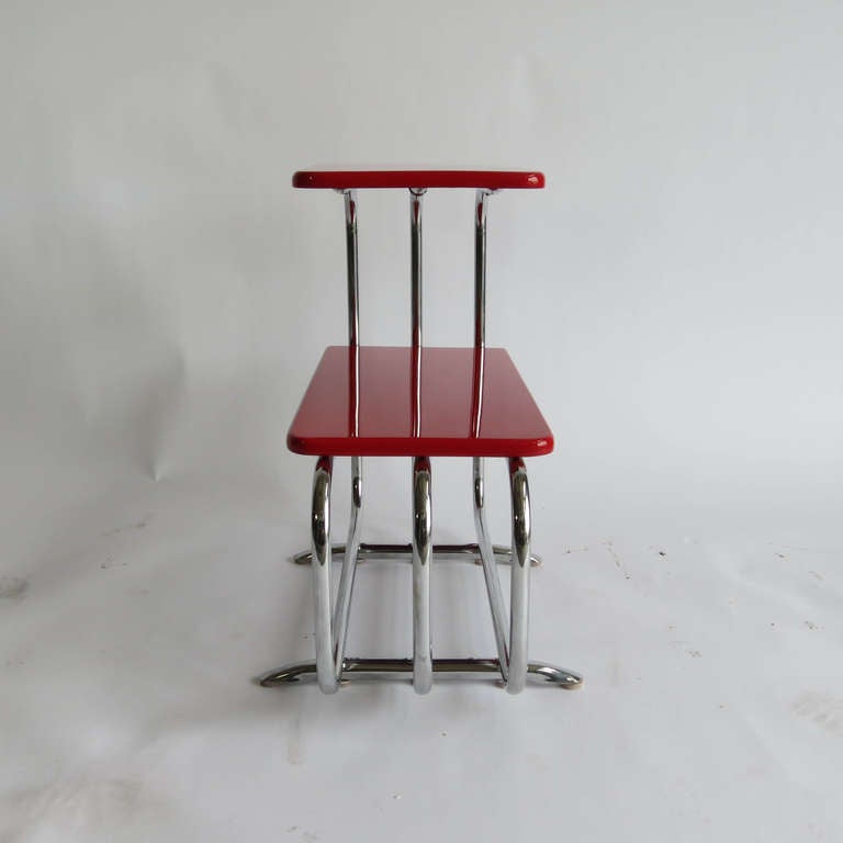 Mid-20th Century Alfons Bach American Art Deco Side Table