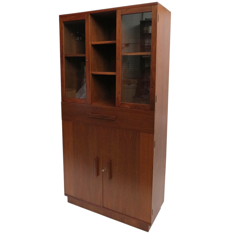 Modernage American Art Deco China Cabinet For Sale