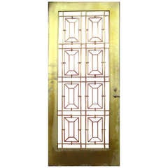 A Very Elegant Bronze Art Deco Double Door