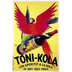 Vintage French Art Deco "Toni-Kola" Poster by Robys