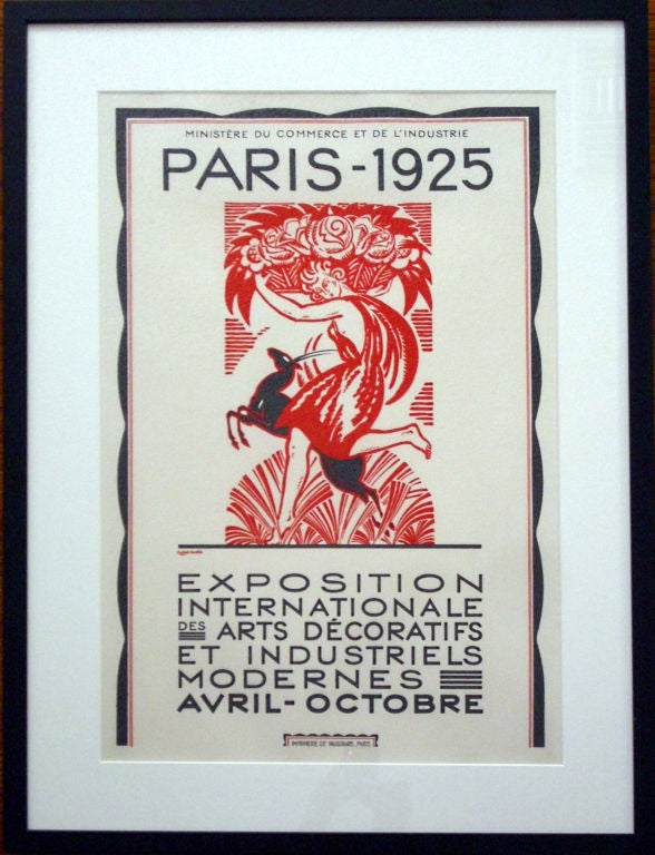 Important 1925 Paris Exposition Art Deco Poster Collection