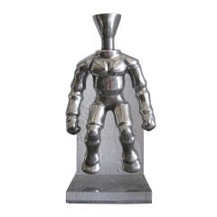 American Art Deco Aluminum Robot