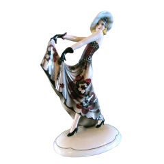 Goldscheider Austrian Art Deco Porcelain Figurine BLONDER TRAUM