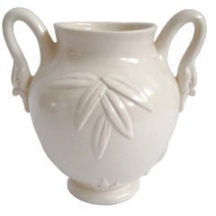Weller American Art Deco White Ceramic Vase