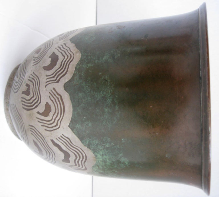 WMF German Art Deco Ikora Dinanderie Vase 1