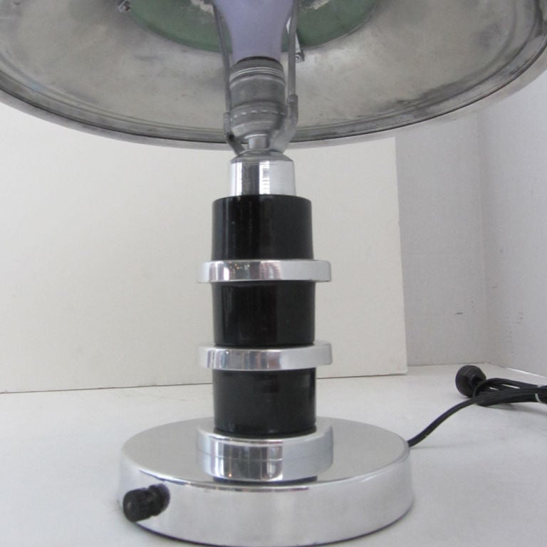 American Art Deco Machine Age Aluminum Table Lamp