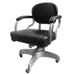American Art Deco Industrial Executive Desk Chair