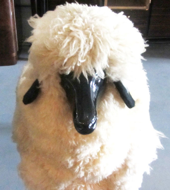 French Pair of Life-Size Sheep After Francois-Xavier Lalanne