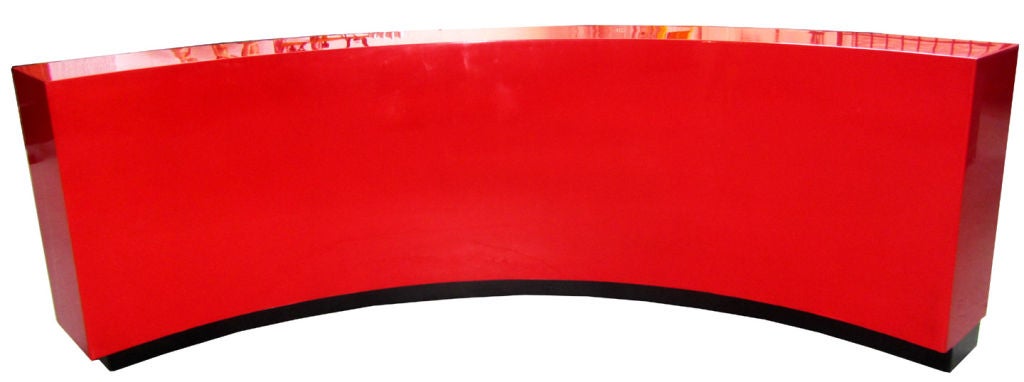 Paul Laszlo American Art Deco Curved Bookcase