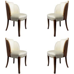 Set of Four English Art deco “Cloud” Chairs
